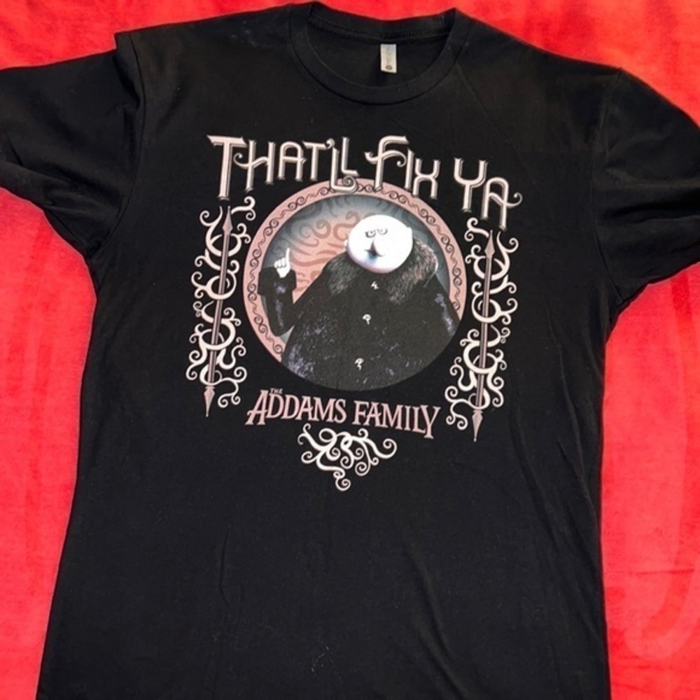Unisex The Adams Family/Uncle Fester “That’ll Fix Ya” Graphic Tee - Picture 7 of 10